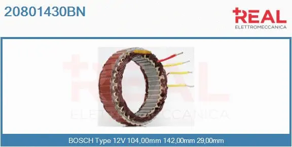 Stator, alternator (20801430BN)