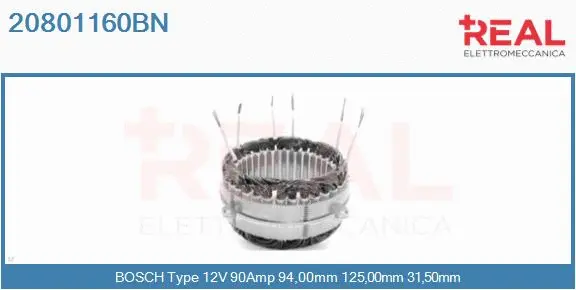 Stator, alternator (20801160BN)