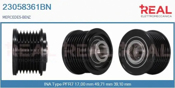Belt Pulley, alternator (23058361BN)