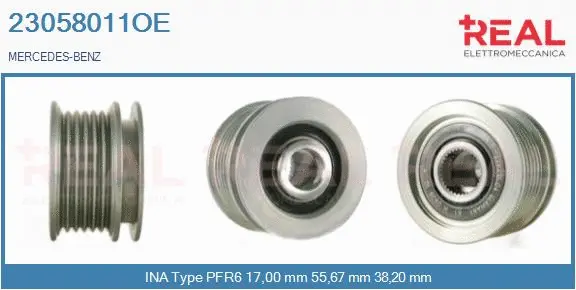 Belt Pulley, alternator (23058011OE)