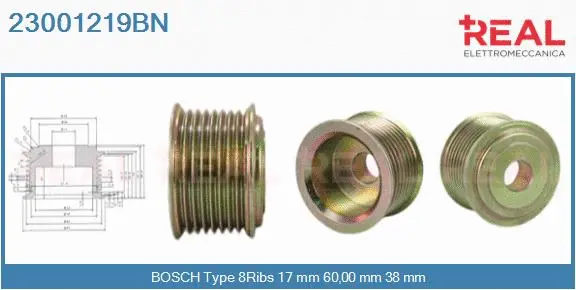 Belt Pulley, alternator (23001219BN)