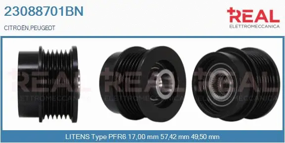 Belt Pulley, alternator (23088701BN)