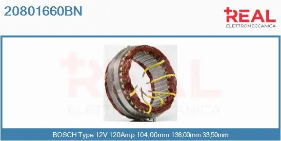 Stator, alternator (20801660BN)