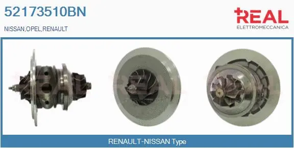 Core assembly, turbocharger (52173510BN)