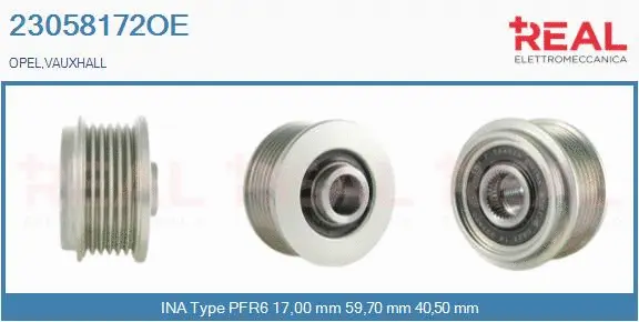 Belt Pulley, alternator (23058172OE)