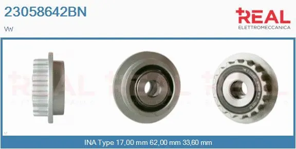 Belt Pulley, alternator (23058642BN)