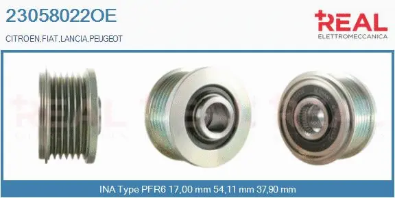 Belt Pulley, alternator (23058022OE)