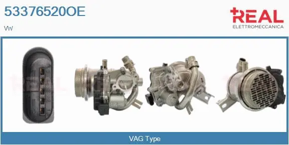 Cooler, exhaust gas recirculation (53376520OE)