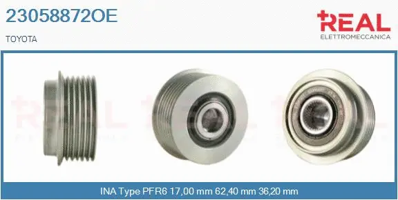Belt Pulley, alternator (23058872OE)
