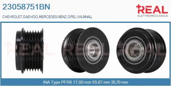 Belt Pulley, alternator (23058751BN)