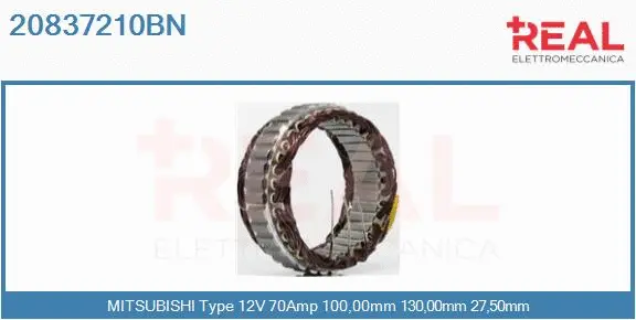 Stator, alternator (20837210BN)