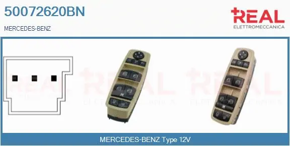 Switch, window regulator (50072620BN)