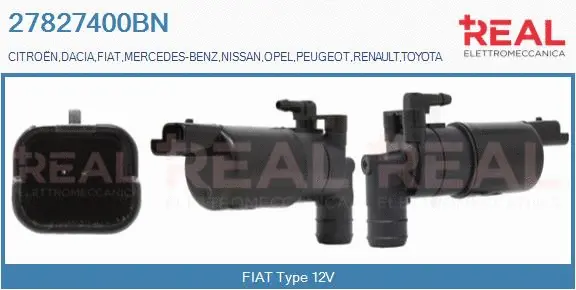 Washer Fluid Pump, window cleaning (27827400BN)