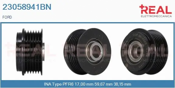 Belt Pulley, alternator (23058941BN)