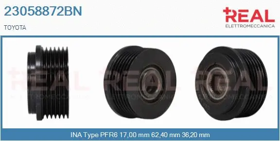 Belt Pulley, alternator (23058872BN)