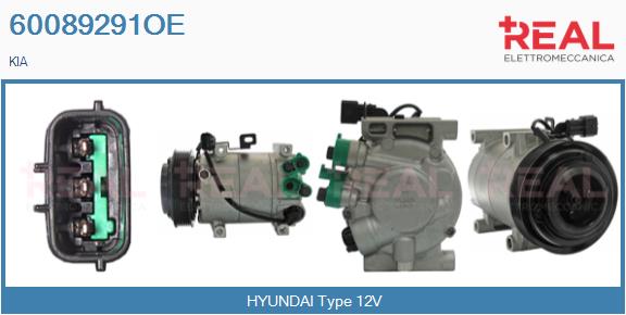 Compressor, air conditioning (60089291OE)