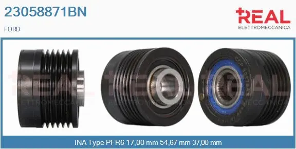 Belt Pulley, alternator (23058871BN)