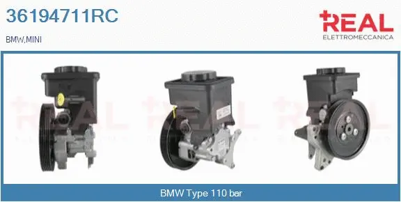 Hydraulic Pump, steering (36194711RC)