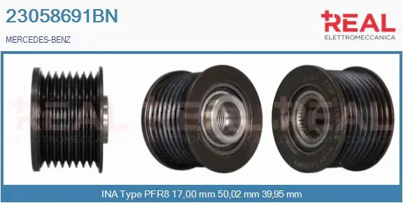Belt Pulley, alternator (23058691BN)