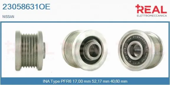 Belt Pulley, alternator (23058631OE)