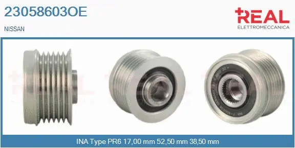 Belt Pulley, alternator (23058603OE)