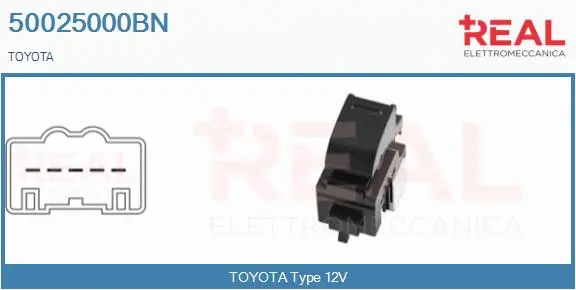 Switch, window regulator (50025000BN)