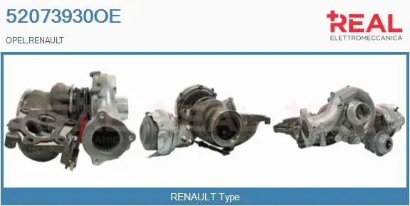 Charger, charging (supercharged/turbocharged) (52073930OE)