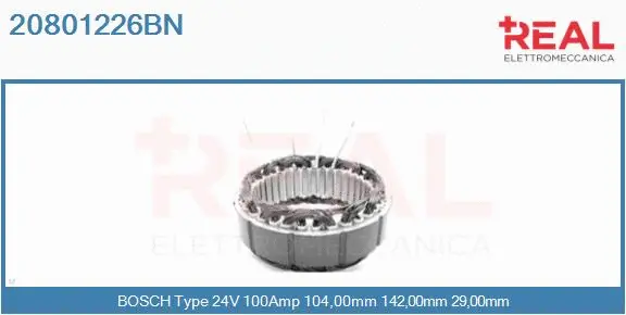 Stator, alternator (20801226BN)