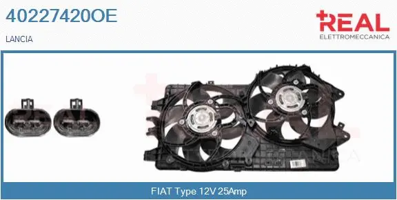 Electric Motor, radiator fan (40227420OE)