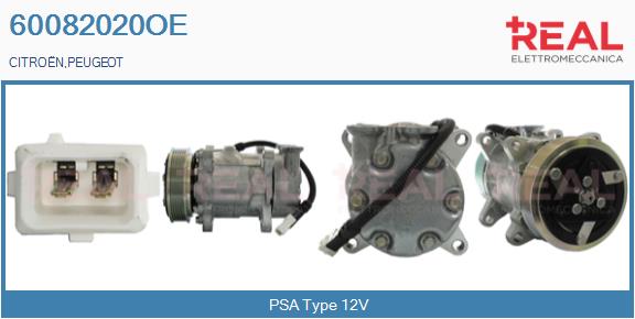 Compressor, air conditioning (60082020OE)