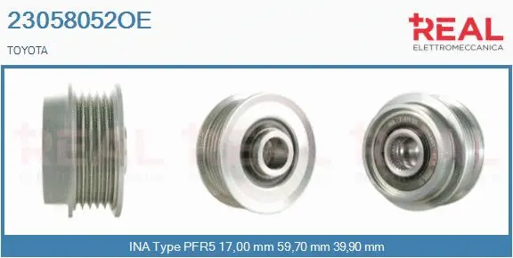 Belt Pulley, alternator (23058052OE)