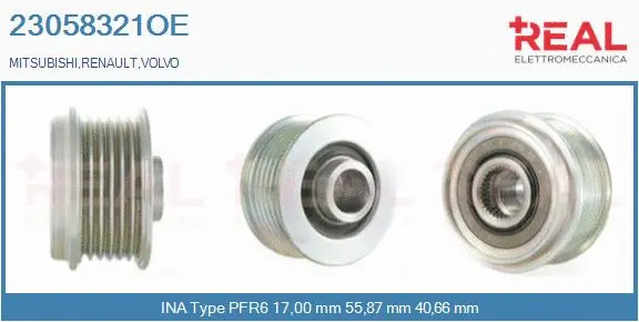 Belt Pulley, alternator (23058321OE)
