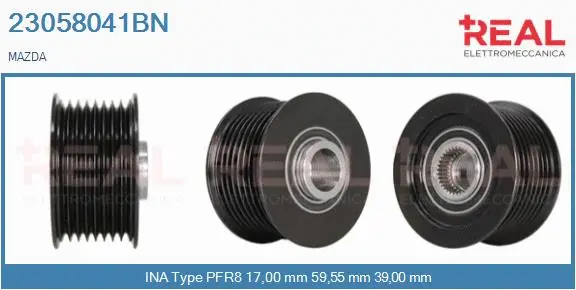 Belt Pulley, alternator (23058041BN)