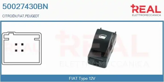 Switch, window regulator (50027430BN)