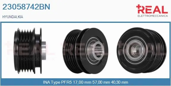Belt Pulley, alternator (23058742BN)