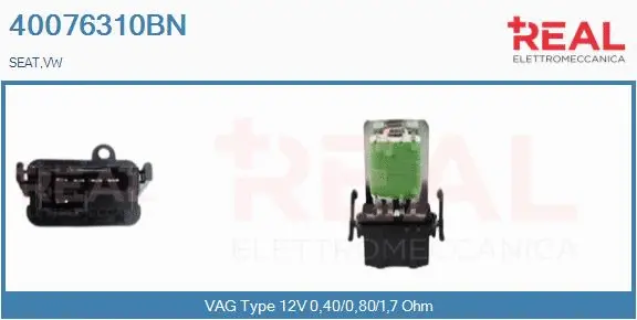 Resistor, interior blower (40076310BN)