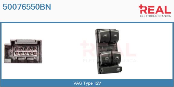 Switch, window regulator (50076550BN)