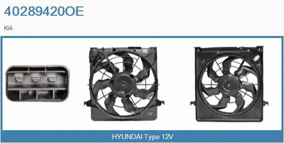 Electric Motor, radiator fan (40289420OE)