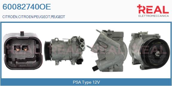 Compressor, air conditioning (60082740OE)