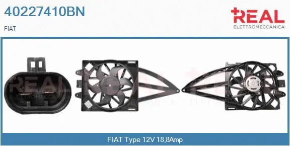 Electric Motor, radiator fan (40227410BN)