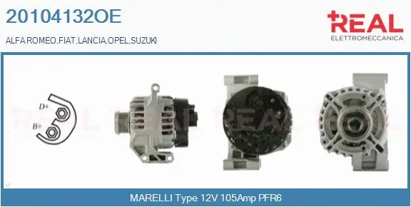 Alternator (20104132OE)