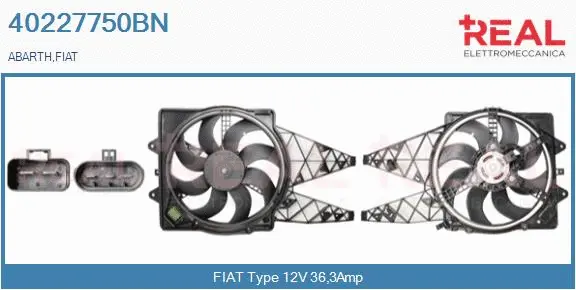 Electric Motor, radiator fan (40227750BN)