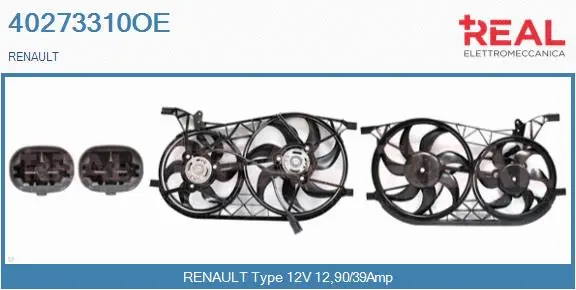 Electric Motor, radiator fan (40273310OE)