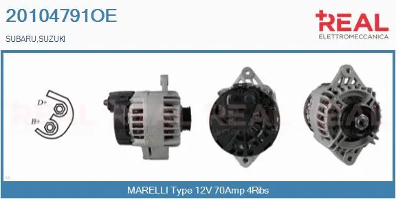 Alternator (20104791OE)