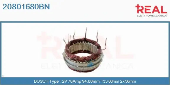 Stator, alternator (20801680BN)