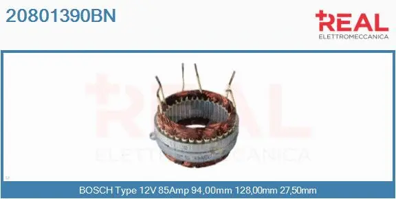 Stator, alternator (20801390BN)