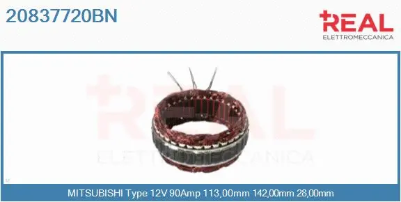 Stator, alternator (20837720BN)