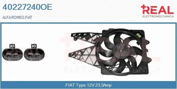 Electric Motor, radiator fan (40227240OE)