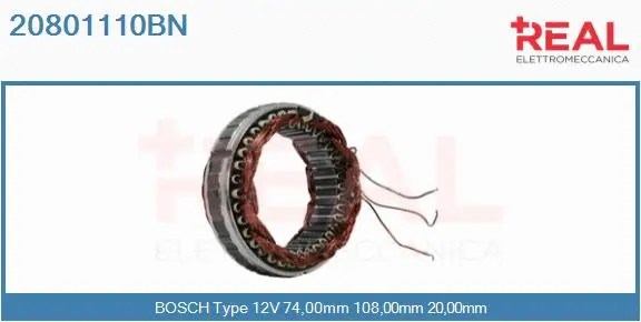 Stator, alternator (20801110BN)