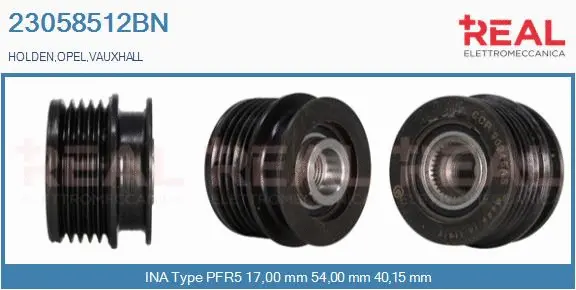 Belt Pulley, alternator (23058512BN)